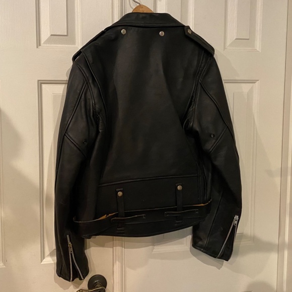 Harley-Davidson 🏍️ Men’s 46R Full Zip Classic Heavy Leather Riding Jacket - Picture 12 of 13